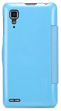 Кожаный чехол (книжка) Nillkin Fresh Series для Lenovo P780 (Голубой) - ITMag