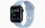 Apple Watch SE 2022 GPS 40mm Midnight Aluminum Case w. Sky Sport B. M/L (MNL83+MR313)