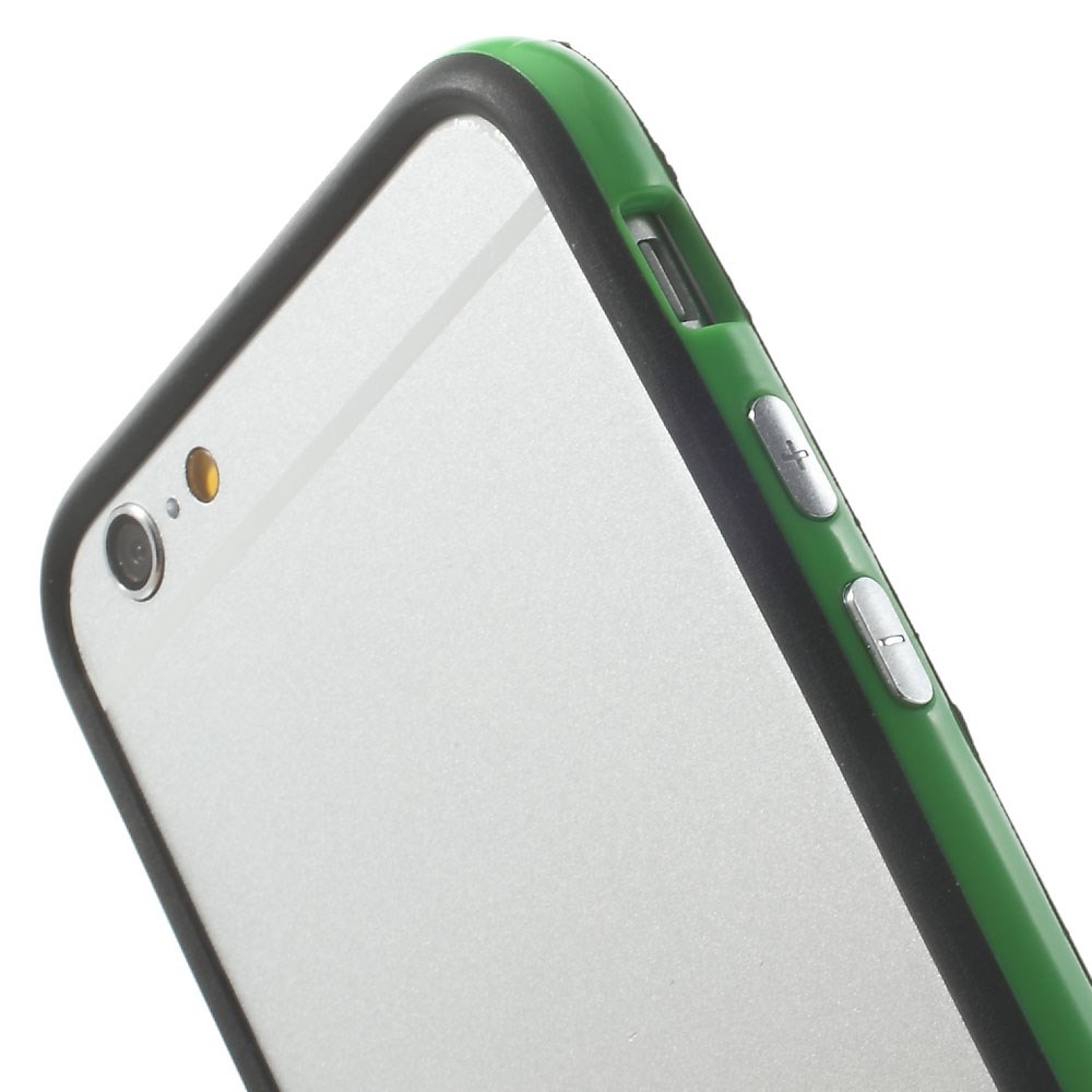 TPU бампер EGGO для iPhone 6/6S - Black / Green - ITMag
