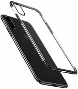 Пластиковая накладка Baseus Glitter Case Ultrathin для Apple iPhone X (5.8") (Черный) (WIAPIPHX-DW01)