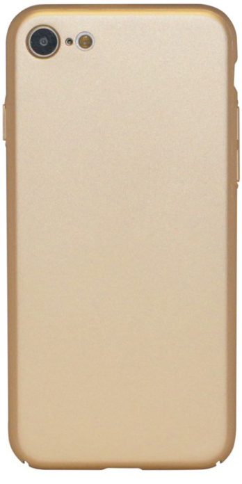 Пластиковая накладка soft-touch с защитой торцов Joyroom для Apple iPhone 7 (4.7") (Золотой) - ITMag