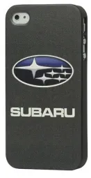 Пластиковая накладка с тиснением "Subaru" для Apple iPhone 5/5S