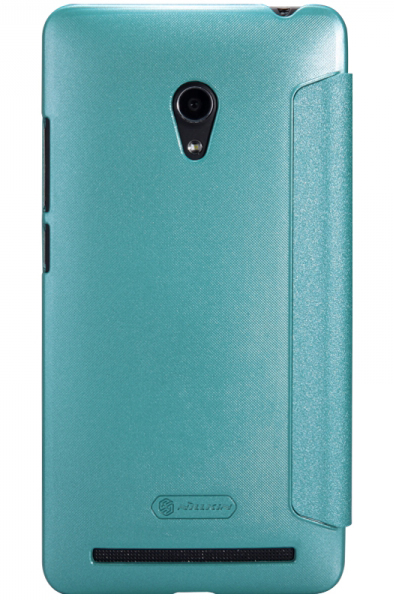 Кожаный чехол (книжка) Nillkin Sparkle Series для Asus Zenfone 6 (Бирюзовый) - ITMag