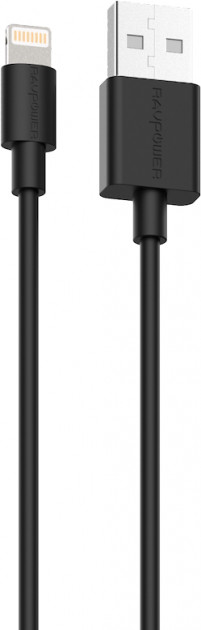 RAVPower MFI 3ft/1m Lightning Cable - Black (RP-CB030) - ITMag