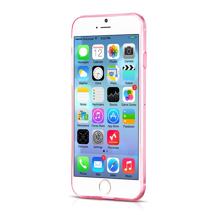 Чехол HOCO Light Series 0.6mm Ultra Slim TPU Jellly Case for iPhone 6/6S - Transparent Pink - ITMag