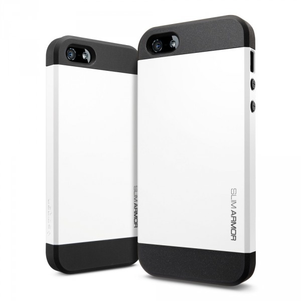 Пластиковая накладка SGP Slim Armor S Series для Apple iPhone 5/5S (Белый / Smooth White) - ITMag