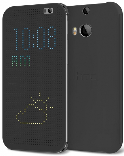Чехол HTC One (M8) Dot View Cover HC M100 Gray - ITMag