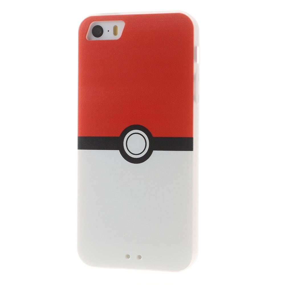 Пластиковая накладка EGGO Pokemon Go для iPhone 5/5S/SE (Pokeball Pattern) - ITMag