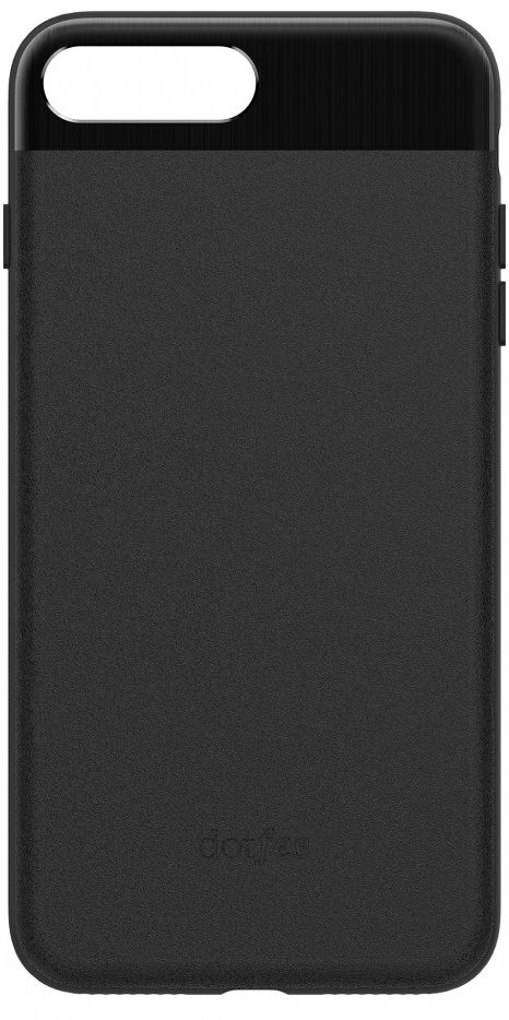Алюминевый чехол Dotfes Aluminium Alloy Nappa Leather для iPhone 8/7 G03 Черный (DF-G03-BC-I8/I7-BL) - ITMag