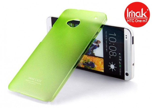 Пластиковая накладка IMAK 0,7 mm Color series для HTC One / M7 (Зеленый) - ITMag