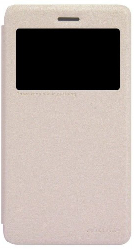 Кожаный чехол (книжка) Nillkin Sparkle Series для Lenovo S860 (Золотой) - ITMag