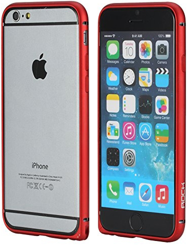 Металлический бампер Rock Arc Slim Guard для Apple iPhone 6/6S (4.7") (Красный / Red) - ITMag