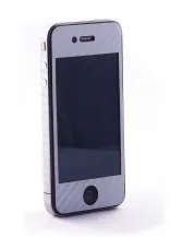 Наклейка защитная EGGO iPhone 4/4S Carbon Fiber Silver FullBody
