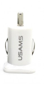 Автомобильное зарядное устройство USAMS iPhone/iPad/iPod/Samsung/HTC/Lenovo/LG (White) - ITMag