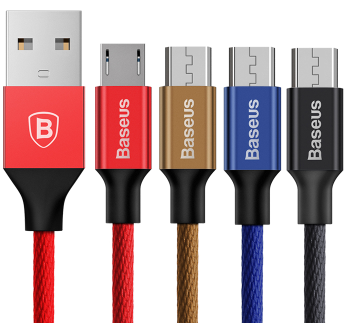 Кабель Baseus Yiven Cable for Micro Usb 1m (CAMYW-A12) Brown - ITMag