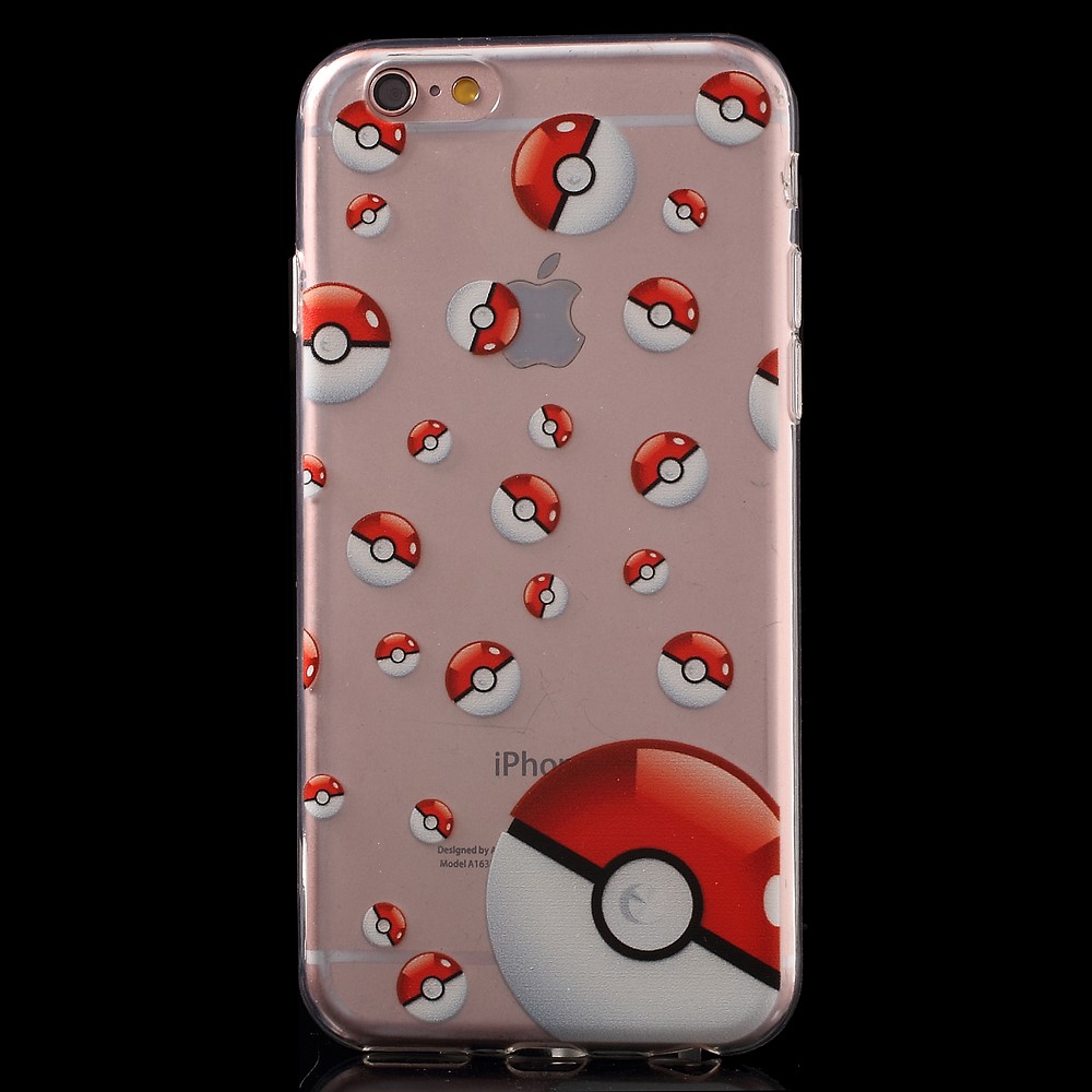 TPU чехол EGGO Pokemon Go для iPhone 6 Plus/6S Plus (Poke Balls (прозрачный)) - ITMag