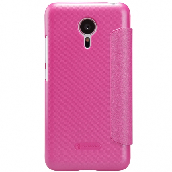 Кожаный чехол (книжка) Nillkin Sparkle Series для Meizu MX5 (Розовый) - ITMag