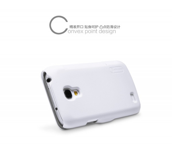Кожаный чехол (книжка) Nillkin для Samsung i9192/i9190/i9195 Galaxy S4 mini (+ пленка) (Белый) - ITMag
