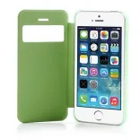 Ультратонкий чехол EGGO с окошком для iPhone 5/5S Green