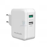 Зарядное устройство RAVPower Quick Charge 3.0 30W Dual USB White (RP-PC006)