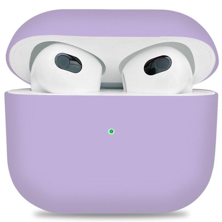 Силиконовый чехол EGGO для AirPods 3 - lavender gray - ITMag
