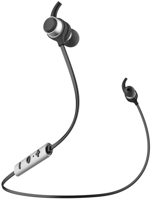 Bluetooth гарнитура Baseus B16 Comma Bluetooth Earphone Silver/Black (NGB16-0S) - ITMag