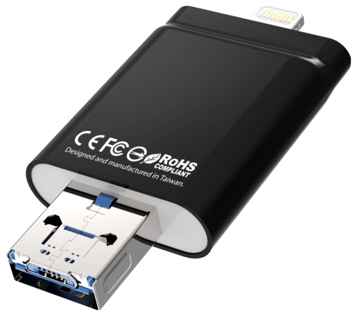 Флешка PhotoFast iFlashDrive EVO Plus Lightning/USB3/Micro 64GB IFDEVOPLUS64G - ITMag