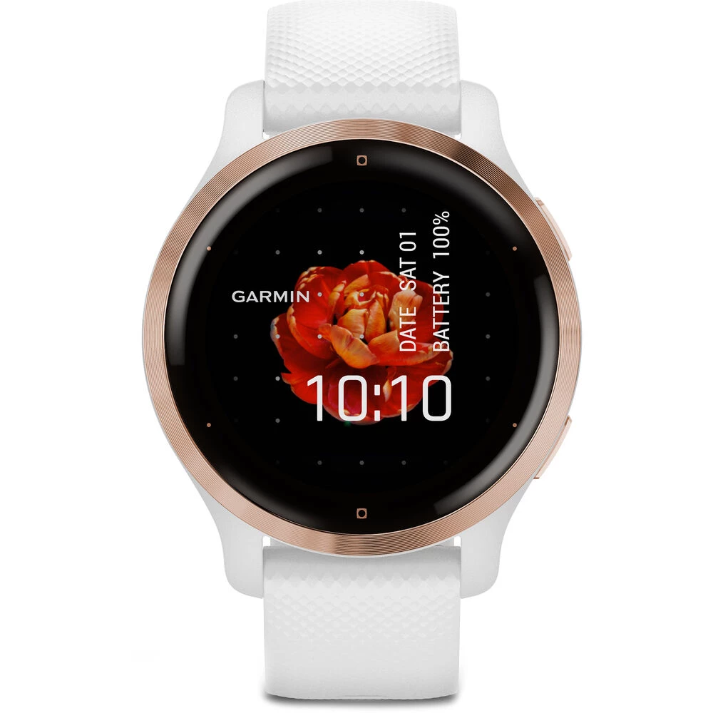 Garmin Venu 2S Rose Gold Bezel with White Case and Silicone Band (010-02429-13) (010-02429-03) - ITMag