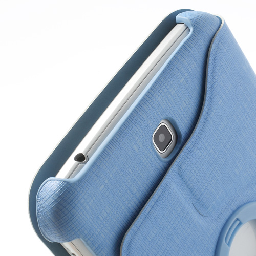 Чехол EGGO поворотный Texture для Samsung Galaxy Tab 3 7.0 T210/T211 Blue - ITMag