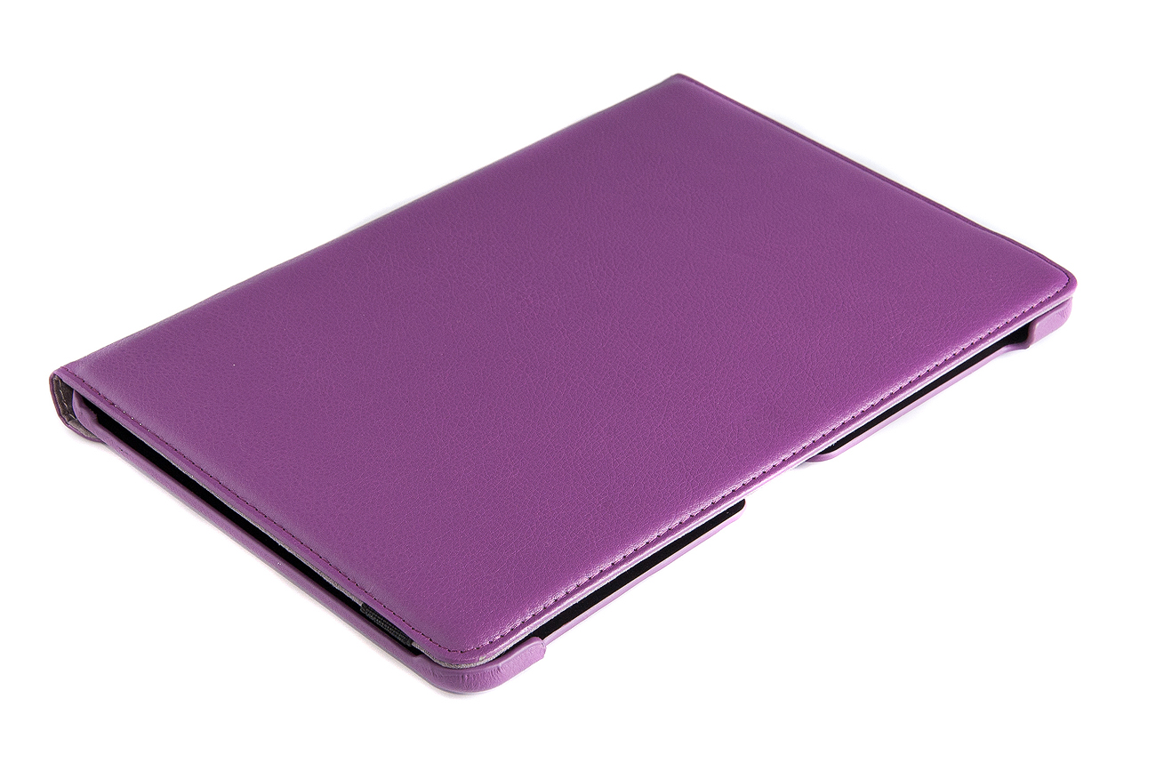 Чехол EGGO для Samsung Galaxy Tab 5100/5110/5113 (кожа,сиреневый,поворотный) - ITMag