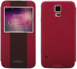 Чехол (книжка) Rock Shuttle Series для Samsung G900 Galaxy S5 (Бордовый / Red)