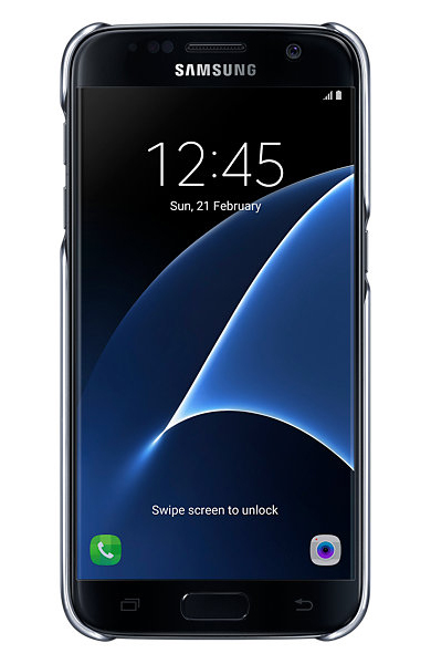 Samsung Clear Cover Galaxy S7 Black (EF-QG930CBEGRU) - ITMag