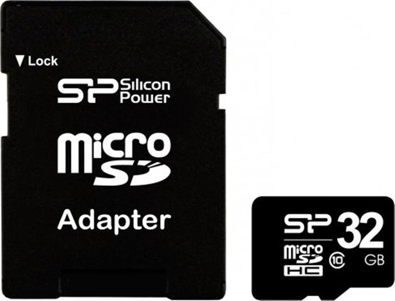 карта памяти Silicon Power 32 GB microSDHC Class 10 UHS-I Elite + SD adapter SP032GBSTH011V10-SP - ITMag
