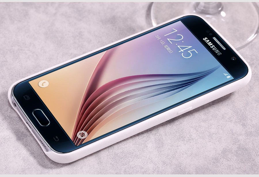 Кожаная накладка Nillkin Victoria Series для Samsung G920F Galaxy S6 (Белый) - ITMag