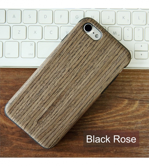 Деревянная накладка Rock Origin Series (Grained) для Apple iPhone 7 (4.7") (Black Rose) - ITMag