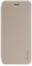 Кожаный чехол (книжка) Nillkin Sparkle Series для Apple iPhone 7 (4.7") (Золотой)