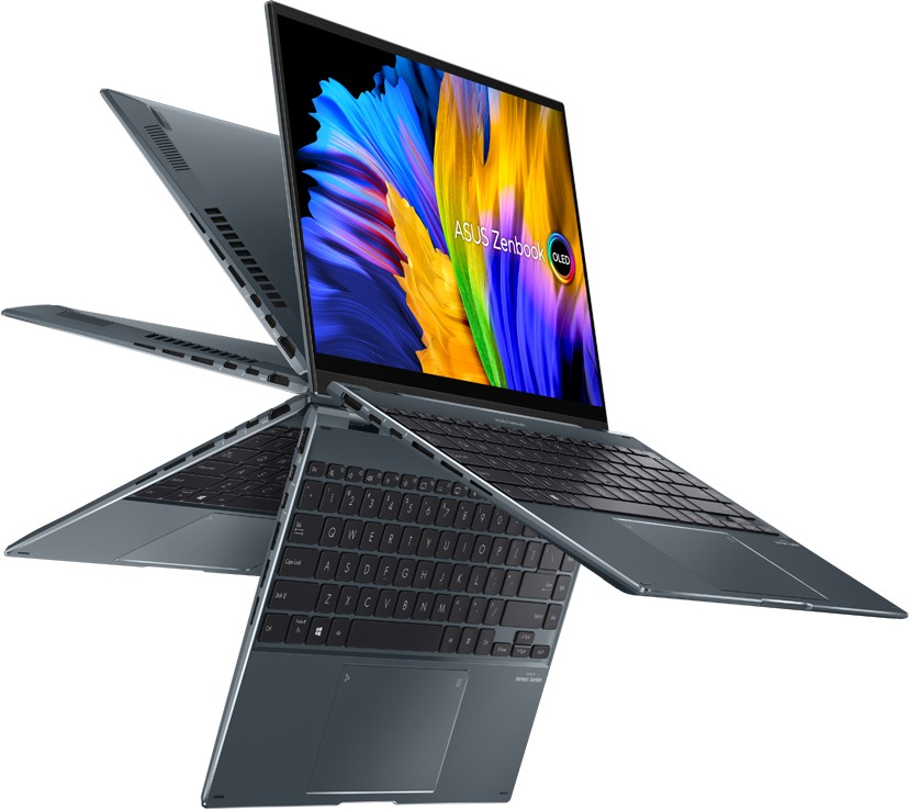 Купить Ноутбук ASUS ZenBook 14 Flip OLED UP5401EA Pine Gray (UP5401EA-DS59T-CA) - ITMag