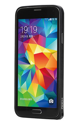 Металлический бампер Rock Slim Guard для Samsung G900 Galaxy S5 (Черный / Black) - ITMag