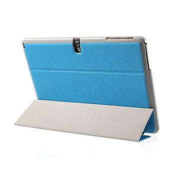 Чехол Crazy Horse Tri-fold with Wake Up for Samsung Galaxy Note 10.1 (2014) P600/P601/P605 Blue - ITMag