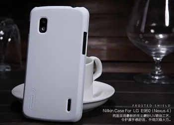 Чехол Nillkin Matte для LG E960 Nexus 4 (+пленка) (Белый) - ITMag