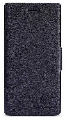 Кожаный чехол (книжка) Nillkin Fresh Series для Lenovo K900 (Черный) - ITMag