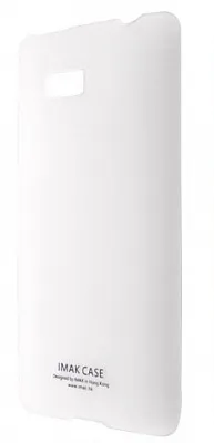 Пластиковая накладка IMAK Water Jade Series для HTC Desire 600 (+ пленка) (Белый) - ITMag