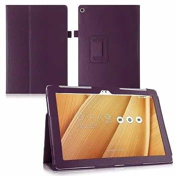 Кожаный чехол-книжка EGGO с функцией подставки для Asus ZenPad 10 (Z300C/Z300CG/Z300CL) (Фиолетовый) - ITMag