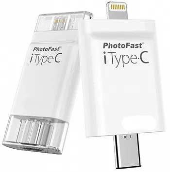 Флешка PhotoFast 4-in-1 i-FlashDrive iTypeC 128GB (iTypeC128GB) - ITMag