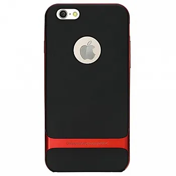 TPU+PC чехол Rock Royce Series для Apple iPhone 6/6S (4.7") (Черный / Красный) - ITMag