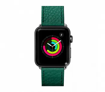 Кожаный ремешок для Apple Watch 42/44 mm LAUT MILANO Emerald (LAUT_AWL_ML_GN) - ITMag