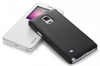 Кожаный чехол (книжка) Rock Uni Series для Samsung N910S Galaxy Note 4 (Черный / Black) - ITMag