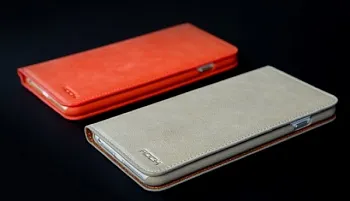 Кожаный чехол (книжка) ROCK Elite Series для Apple iPhone 6/6S (4.7") (Оранжевый / Orange) - ITMag