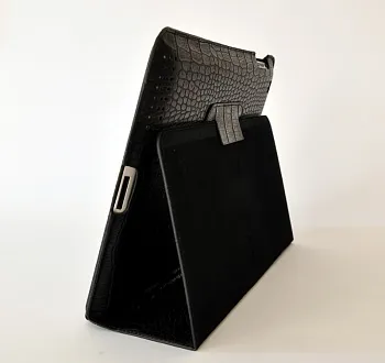Чехол EGGO Croco Ultraslim для iPad 2/3/4 (крокодиловая кожа, черный) - ITMag
