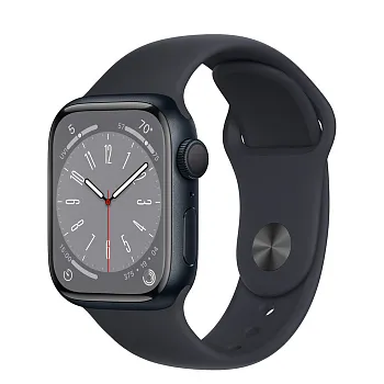 Apple Watch Series 8 GPS 45mm Midnight Aluminum Case w. Midnight Sport Band Extra Large (MNP83+MQH53) - ITMag